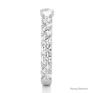 แหวนหมั้นเพชร CVD ไดมอนด์ทรงกลม1.22วงแหวนสำหรับผู้หญิงแหวนหมั้นทำจากเพชร CVD สีขาวทอง - Product Image 3