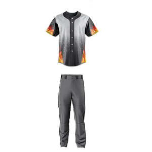 Uniforme de baseball pour hommes, maillot et pantalon de baseball, uniformes de baseball personnalisés, uniforme de baseball pour équipe de jeunes, sublimation - Product Image 2