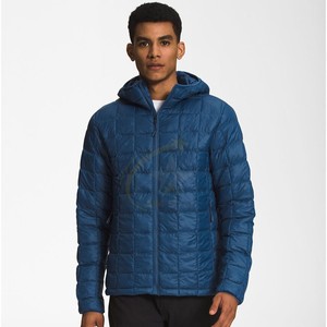 แจ็กเก็ตผ้าแคนวาสสำหรับผู้ชายเสื้อโค้ทฤดูหนาวบุฟองน้ำสไตล์สตรีทคอตั้ง2024ตามสั่ง - Product Image 1