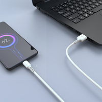 Cable USB a Micro de Carga Rápida 3A, 1M, Aleación de Aluminio y Cobre Puro, Compatible con Android, Disponible en Longitudes de 2M/3M, Modelo 1101055 Blanco