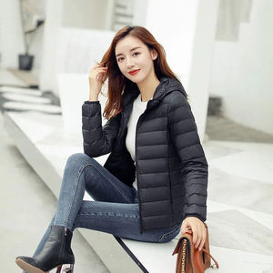 Blouson d'hiver personnalisé en polyester rembourré, épaisseur standard, pour homme et femme, avec capuche chauffante, imperméable, écologique, respirant, en nylon - Product Image 6