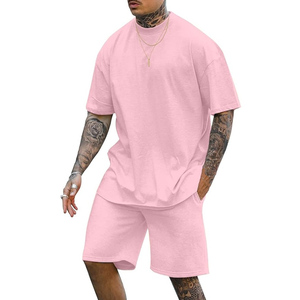 Harry Johnson Men Casual Summer Gym Shorts <b>Sets</b> 100% Polyester Short Sleeve V-neck T Shirt Breathable High Quality - Product Image 5