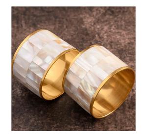 ห่วงรัดผ้าเช็ดปากประดับโต๊ะทำจากทองเหลืองสีสั่งทำได้ - Product Image 2