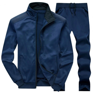 Quickdry nouveaux hommes col montant fermeture éclair survêtement costume de sport Jogging Fitness hommes vêtements automne printemps costume de sport Slimfit - Product Image 1