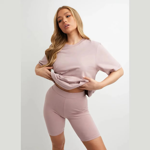 เสื้อยืดโอเวอร์ไซส์สำหรับผู้หญิงเสื้อยืดลำลองผ้าฝ้าย100% สีส้มระบายอากาศได้ดี - Product Image 5