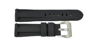 Bracelet de montre intelligent unisexe JD6082 noir en silicone respirant résistant à l'eau avec boucle en acier inoxydable, bracelet de montre réglable et souple