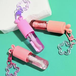 Huile à lèvres hydratante WardaBeauty Bunny, brillance transparente végane, vente directe usine, OEM ODM, porte-clés personnalisé, vente en gros en vrac, pour comptoirs et points de vente - Product Image 4