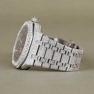 Reloj de diamantes Moissanite de corte redondo antiguo, reloj elegante de Hip Hop, último diseño, reloj único, accesorios para hombres - Product Image 2