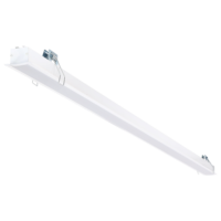 Lampu LED Linear Aluminium Putih 50W-60W IP54 Ra80 105lm/W Garansi 2 Tahun Untuk Dalam Ruangan Supermarket Kantor Bengkel Sudut Sinar 180 Derajat