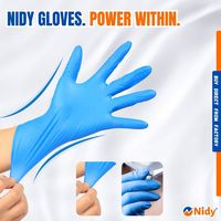 Gants en nitrile NIDY - Gants jetables imperméables sans poudre pour les soins de la peau