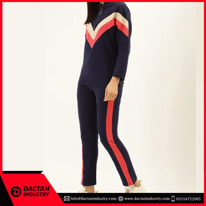 Chándales de invierno de nuevo estilo personalizables de talla grande para mujer 100% algodón transpirable buena calidad cremallera Logo hecho en Pakistán - Product Image 2