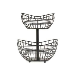 Soporte decorativo hecho a mano para catering de cocina, encimera decorativa para cesta de fruta, soporte de cesta de fruta de Metal - Product Image 2