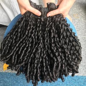 100% Raw Double Drawn Natural para paquetes de cabello rizado Pixie Extensiones de cabello frontal sin procesar de Vietnam ¡Compre Ahora obtenga DESCUENTO! - Product Image 5