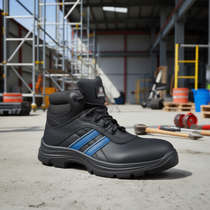 Bottes de sécurité en cuir haute sécurité Andy S3 SRC EN20345 Taille 43 Noir/Bleu LEMAITRE Fitness Safety - Product Image 3