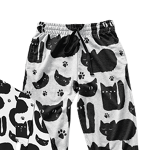 ชุดวอร์มลายแมวสำหรับผู้ชาย เสื้อฮู้ดดี้และกางเกงขายาว ชุดออกกำลังกายทันสมัย สวมใส่สบาย สำหรับคนรักแมว - Product Image 3