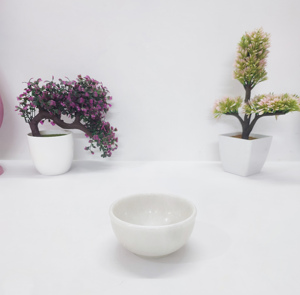 Mini cuenco de resma de hielo decorativo de mármol elegante blanco mármol Natural aspecto clásico Undian cuenco Premium hecho a mano para uso doméstico y hotelero - Product Image 1