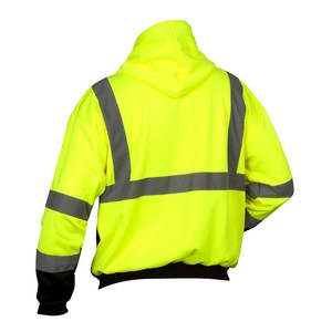 Sweat à capuche haute visibilité sur mesure pour la construction, vêtements de travail réfléchissants à haute visibilité à vendre, sweats à capuche haute visibilité à bas prix - Product Image 5