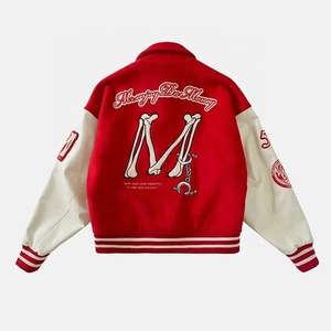 Veste de baseball universitaire sur mesure, de haute qualité, en sergé respirant, fabriquée en usine - Product Image 2