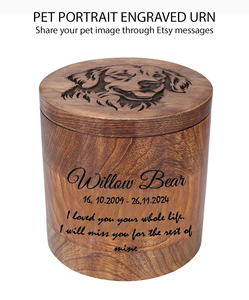 Lichtenberg Mango <b>Wood</b> Cremation <b>Urn</b> Red Resin InlayHandmade Cremation <b>urns</b> <b>for</b> Human And Pet <b>Ashes</b> - Product Image 6