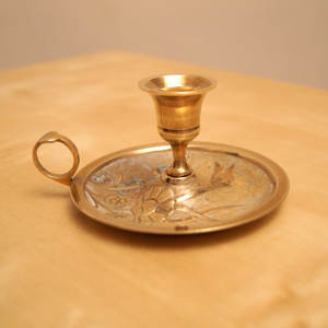 Platillo de latón macizo, soporte de vela, artesanía de estilo Vintage - Product Image 3