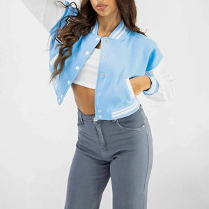 เสื้อแจ็คเก็ตหนังขนแกะสำหรับผู้หญิงเสื้อครอปเสื้อแขนยาวแบบปรับแต่งได้ง่ายแห้งเร็ว - Product Image 5