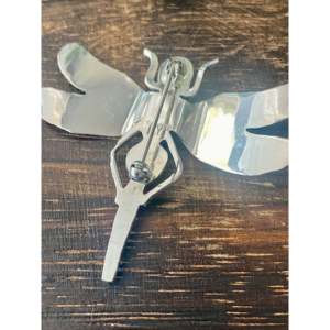 Broche de Libélula Hecho a Mano en Plata de Ley y Turquesa Navajo, Diseño Elegante y Único - Product Image 5