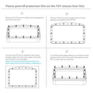 Accessoires pour imprimante 3D Mars 4 DLP, 5 pièces de film PFA - Product Image 5