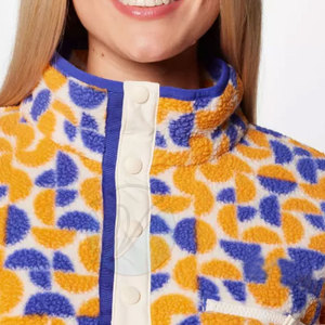 Sudaderas Extra Grandes de Forro Polar Sherpa para Mujer, de Algodón y Poliéster, Manga Larga, Cuello Redondo, Diseño Casual con Forro, Logotipo Frontal, para Invierno - Product Image 5