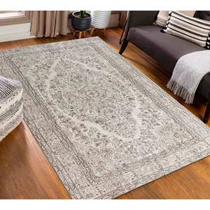 Floral Printed <b>Rug</b>: Salon, Large, Antique Style, Home Decor, Non Slip,<b>Chenille</b> <b>Rug</b> - Product Image 4