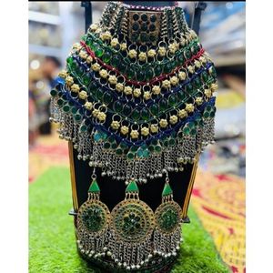 Ensemble de bijoux de mariage vintage en zircon fait main de haute qualité pour femmes, plaqué argent, prix de gros - Product Image 1