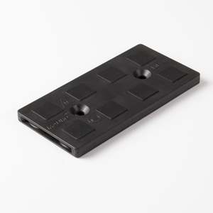 Piastra in neodimio rivestita in gomma 120x60x8mm - Product Image 1