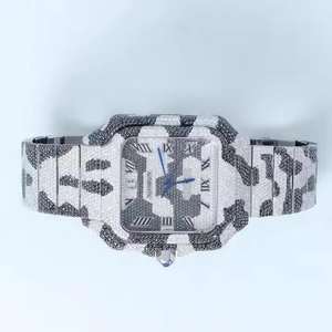 Best Quality Analog <b>Quartz</b> Iced Moissanite Diamond <b>Watch</b> For <b>Men</b> Fashion Jewelry Worldwide Supply Available - Product Image 2