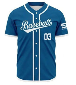 Uniforme deportivo de softbol transpirable, camisetas de béisbol impresas personalizadas para hombre al por mayor - Product Image 6