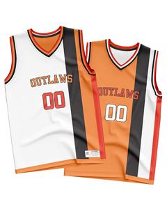 Tenues de basketball personnalisées imprimées par sublimation, 100 % polyester, respirantes, anti-humidité, séchage rapide, grandes tailles personnalisées - Product Image 2