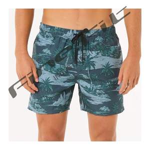 Short de surf en polyester à séchage rapide pour hommes, vêtements de plage décontractés confortables avec motif solide, léger, expédition rapide - Product Image 4