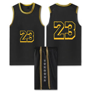 Conjunto de uniforme de baloncesto para hombre, transpirable, ligero, de secado rápido, camiseta y pantalones cortos, ropa deportiva para entrenamiento, partido, equipo. - Product Image 3