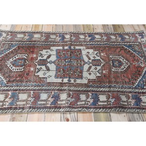 พรมขนาด 4.2x6.4 ฟุต, พรมวินเทจตุรกี, พรมลายเรขาคณิตสีน้ำตาล - Product Image 3