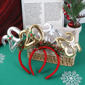 <span class=keywords><strong>2025</strong></span> fiesta de año nuevo suministros de vacaciones fotomatón Prop brillo Año Nuevo diademas coloridas para decoración de Navidad Año Nuevo - Product Image 2