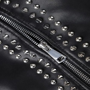 Chaqueta de cuero de piedra del Rin de alta calidad Unisex con cuello levantado nuevo estilo manga larga invierno cálido prendas de vestir exteriores aspecto diferente - Product Image 5