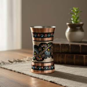Mug à boisson en émail de cuivre de style écossais - Product Image 1