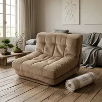 Canapé-lit pliable moderne pour une personne, ergonomique, en mousse à mémoire de forme, éponge haute densité, mobilier minimaliste pour salon
