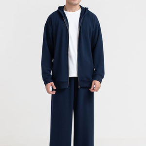 Sweats à capuche zippés pour hommes 100% coton polaire tissu respirant doux durable hiver pour confort quotidien brodé - Product Image 2