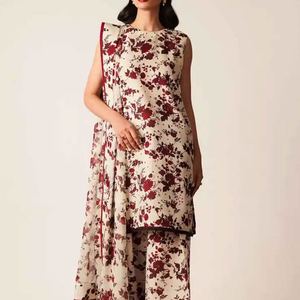 Tenue de pelouse trois pièces pour dames chemise en coton cousue sur mesure pantalon imprimé et dupatta au design de haute qualité - Product Image 6