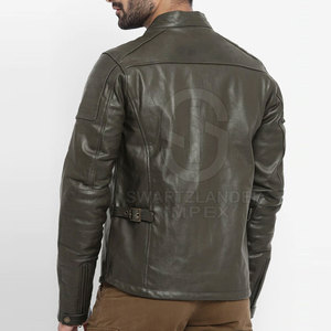Wholesale Customized Made Men <b>Leather</b> Winter <b>Jacket</b> <b>Long</b> Sleeves Street Wear <b>Leather</b> <b>Jacket</b> For Men - Product Image 3