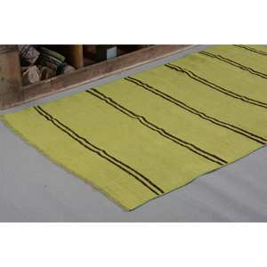 Modern Vintage Turkish Rug 3.6 X 6.4ft Green Brown Patchwork Design Classic Large Area Rectangle Wool Material Latex Room Rug - Product Image 5