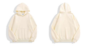 Sudadera con capucha negra de 100% algodón personalizada para hombre, jersey de gran tamaño con método de tejido de punto con logotipo - Product Image 5