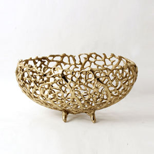 Bol en aluminium moulé durable avec finition lisse, adapté au stockage des fruits, des légumes et autres produits essentiels de cuisine secs - Product Image 2