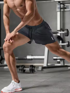 Short de gym OEM pour hommes Short de course de plein air avec logo personnalisé coupe parfaite style unique avec design et logo personnalisés - Product Image 6