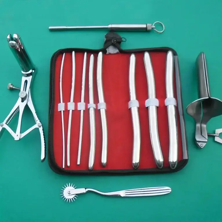 مجموعة أدوات جراحات النساء وولادة الأطفال مكونة من 12 قطعة أدوات أساسية للأمراض التناسلية مجموعات أدوات من الصلب الألماني بالجملة