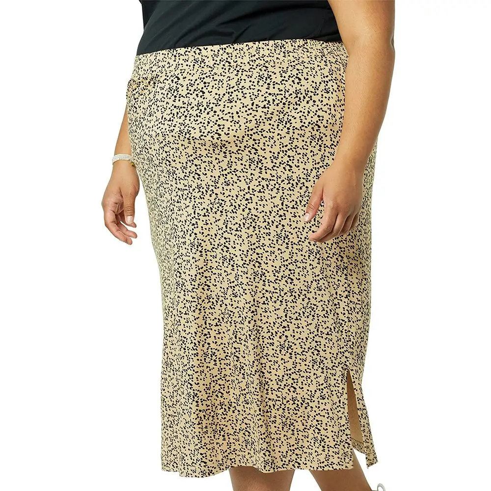 トップデザインよくできた女性のスカートカジュアルウェア綿ポリエステルカスタマイズ素材格安卸売スカート